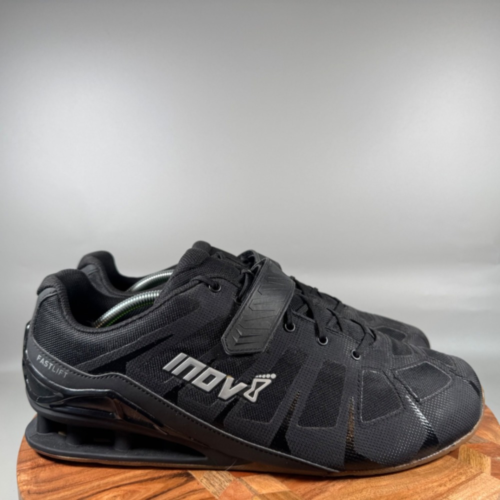 Inov-8 Fastlift 360 Mens 14 Weightlifting Powerlifting Shoes Black Gum 000917-BK